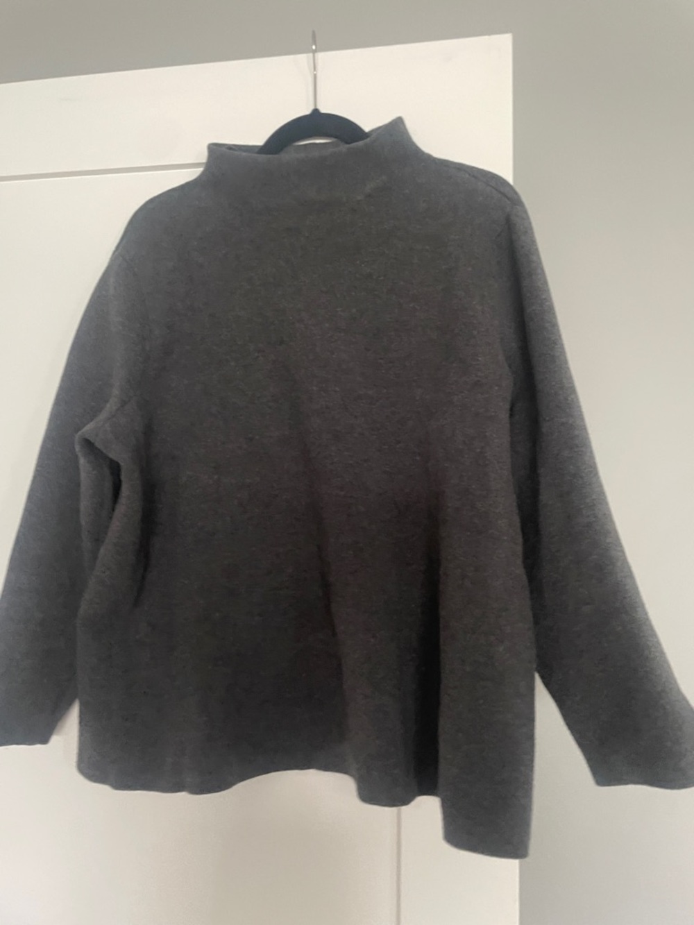 Charcoal High-Neck Women's Sweater